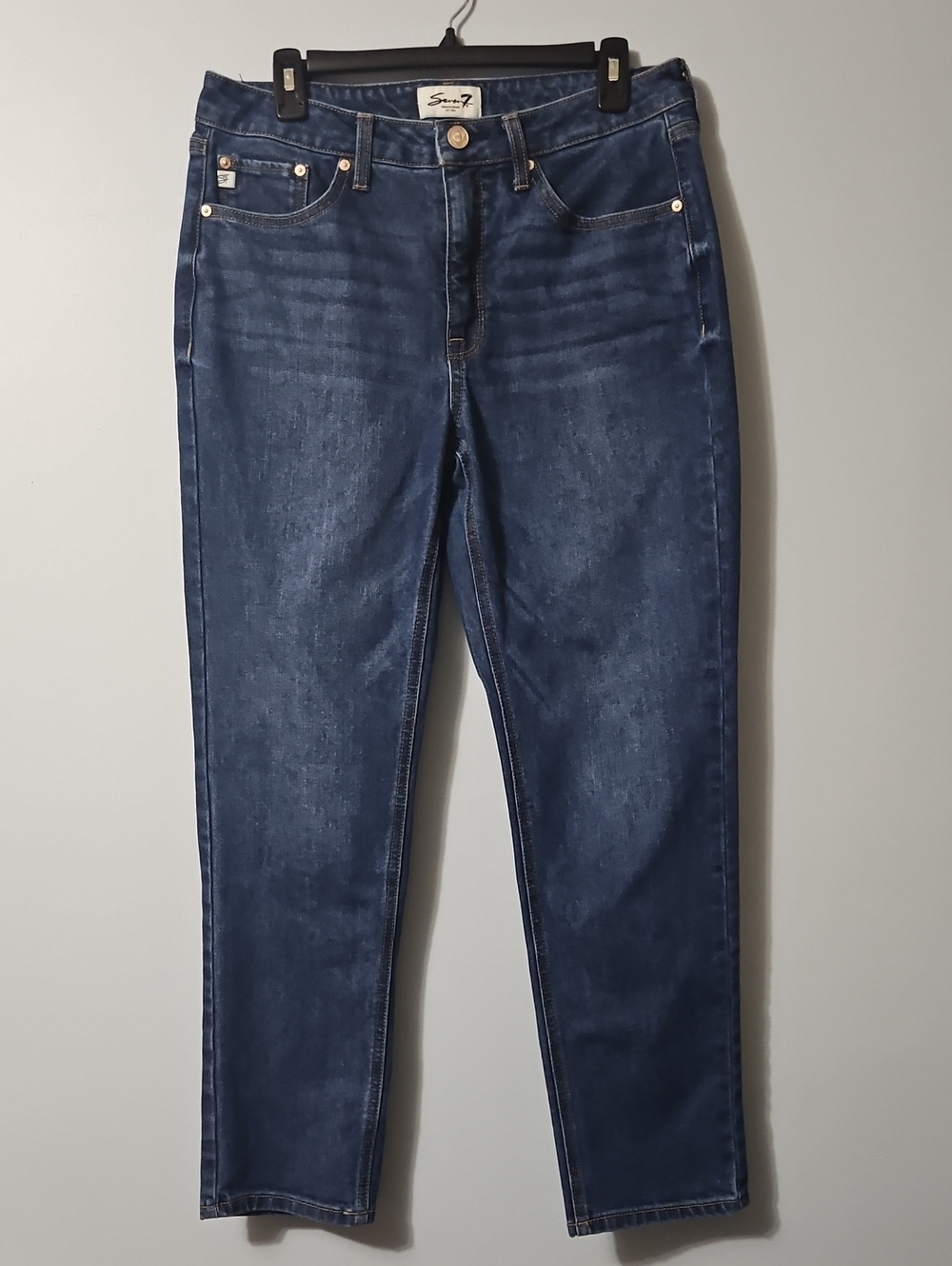 Seven7 Women's Indigo Straight Leg Stretch Jeans Size 6